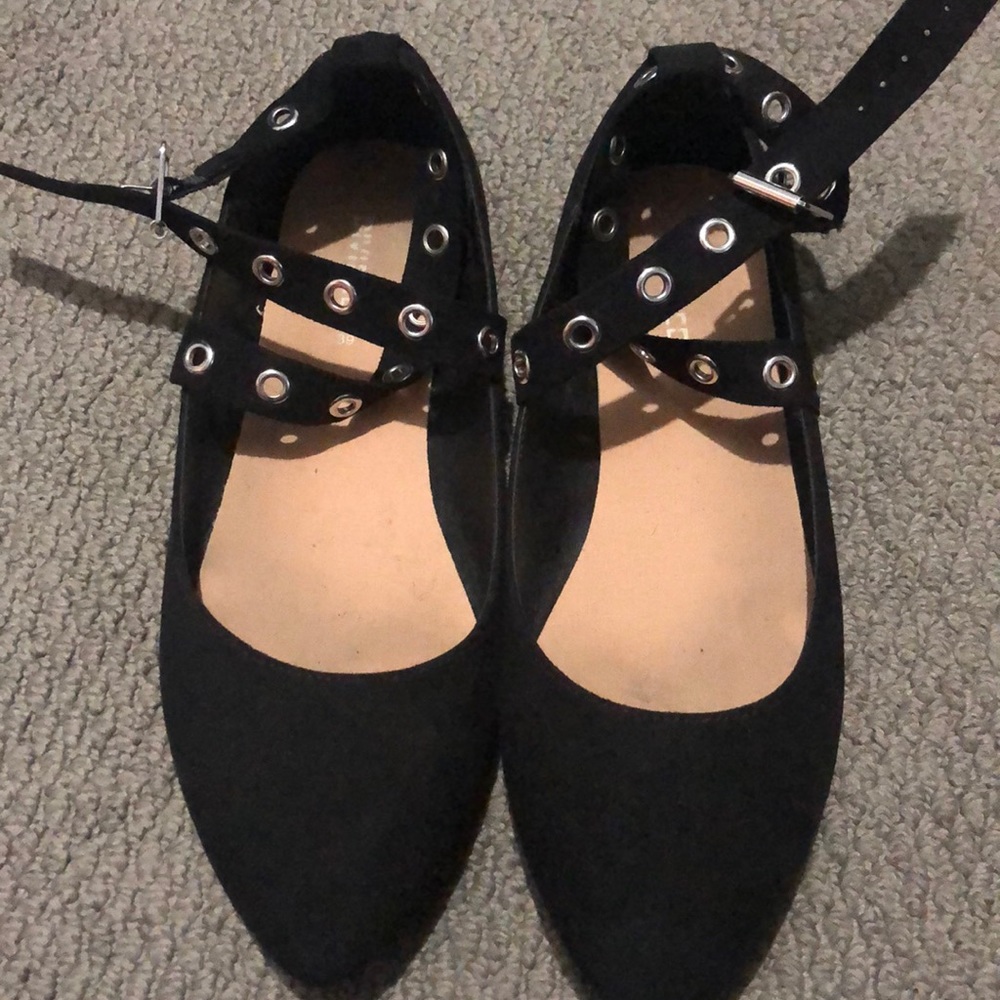 Studded ballet flats